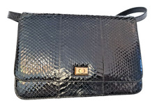 Borsa vero pitone nera