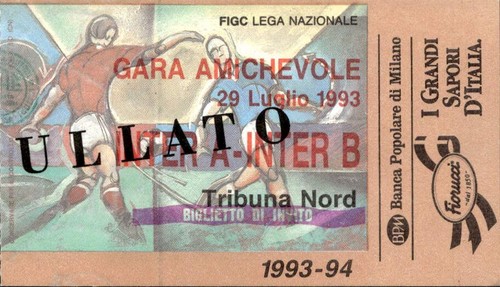 Biglietto stadio gara - biglietto,