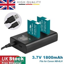 2x NB-6L NB-6LH batteria e