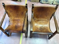 Poltroncine vintage in pelle