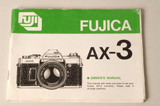 Fujica AX-3  Manuale Istruzioni Inglese. (Originale)