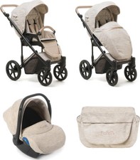 NANAN Vernuji Rain Drops - Passeggino Trio Leggero Pieghevole 6-36 mesi Beige