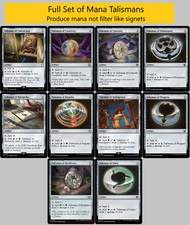 Set completo di tutti i 10 talismani - MTG Mana Rocks Talismans - Commander Staples quasi nuovi