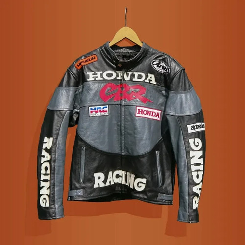Giacca pelle moto honda racing - pelle,
