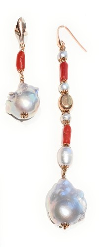 Orecchini diwa jewels corallo - orecchini,