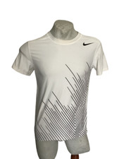 NIKE DRI-FIT TENNIS Maglia Sportiva uomo Girocollo t-shirt Federer elasticizzata