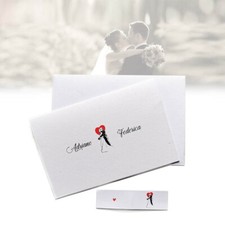 Set 30 Partecipazioni matrimonio mod.Dalia -Set con inviti, bigliettini e buste