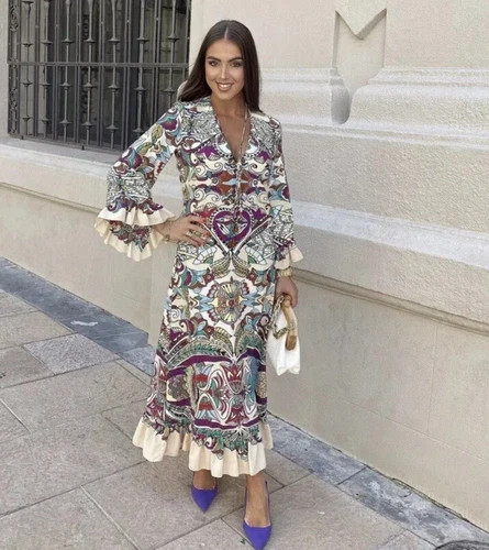 Zara nuovo abito midi donna - abito,