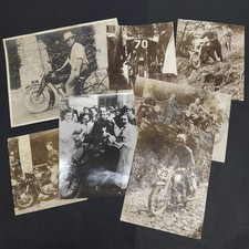 Lotto di 7 foto moto Gilera