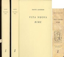 ALIGHIERI Dante, Vita nuova. Rime. Fogola Editore, Edizione numerata
