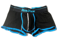 New MANVIEW Bodywear Mens Blk