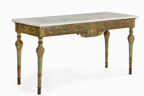 Tavolo consolle verde