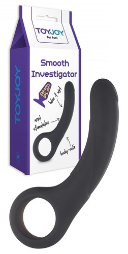 Fallo anale nero silicone - in,