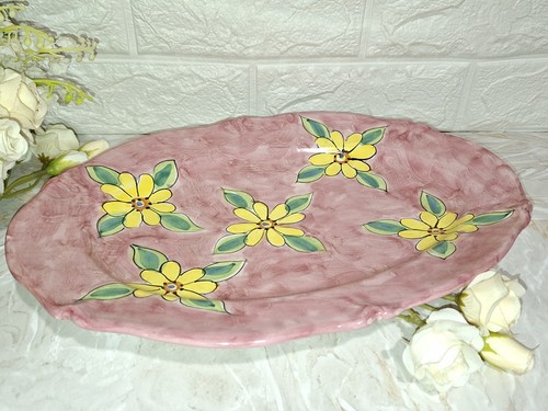 Vintage vietri scotto piatto - vintage,