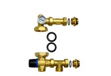 Kit di regolazione a valore fisso per riscaldamento a pavimento senza pompa v...