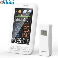 Stazione Meteo Wireless Con Sensore Esterno, Termometro Da Interno, Igrometro Da