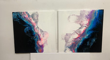 DUE 2x Quadri in acrilico