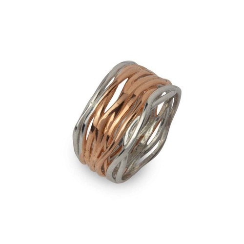 Anello intreccio fili - fili, in