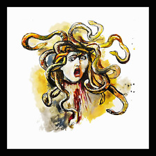 RENATO GUTTUSO -  SERIGRAFIA   CM.  50 X 50 TESTA DI MEDUSA