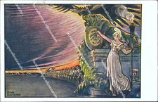 as318 cartolina militare  illustratore riva giovanni