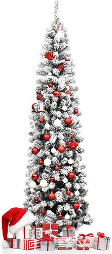 Albero natale innevato - albero,