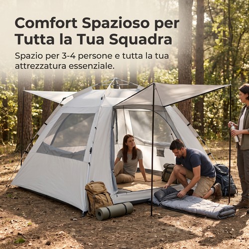 Tenda campeggio rapida 4 - tenda,
