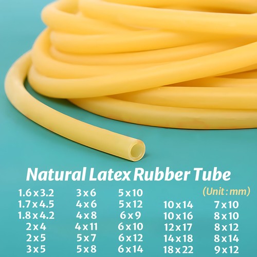 Tubo gomma lattice naturale - in,