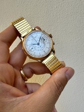 Eberhard & Co. Chronograph Fly Back Yellow Gold Case Calibre 16000 Swiss