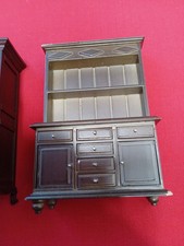 1 pezzo credenza con ante e cassetti noce Casa delle Bambole 1:12