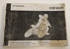 HONDA CRF 450 R MANUALE DI MANUTENZIONE IN ITALIANO FOTOCOPIA OWNER'S MANUAL