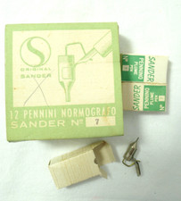 vecchia scatola PENNINI PER NORMOGRAFO SANDER SCUOLA VINTAGE DISEGNO PUBBLICITà