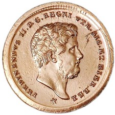 Italia 2 Tornesi 1858 Regno delle Due Sicilie Ferdinando II RRR art. 003-076