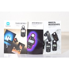 Minolta 2 opuscoli: Flash