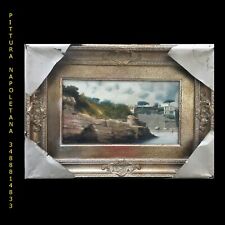 AMLETO COLUCCI "Bacoli", arte olio/tela arte Amalfi Sorrento 25x45