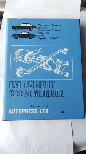 Fiat 124 sport workshop manual - sport,