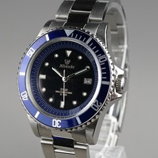 Orologio Uomo Nivada Diver SOLAR N-016 K119-NV 40mm Vintage Batteria SOLARE