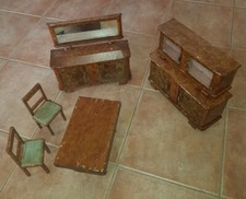 giocattolo vintage casa delle bambole anni 50 rarissima in legno pre barbie 