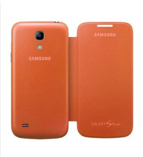 Samsung Custodia originale Galaxy S4 Mini I9190 i9195 flip cover libro arancione
