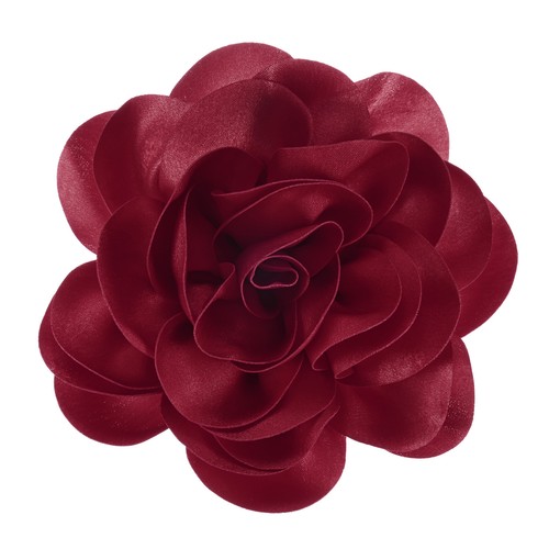 Pink flower brooches hair