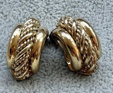 Orecchini Christian Dior Gold Tone Vintage