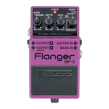 BOSS BF-3 Flanger Ultra e GatePan Mode Pedale per chitarra effetti con ingressi bassi