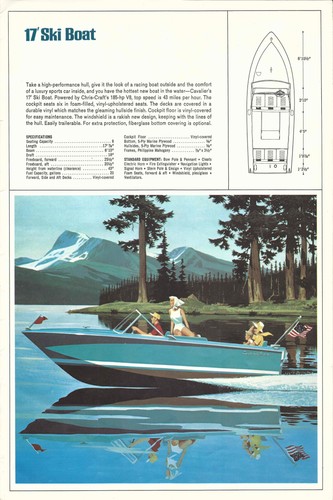 Classic 1970s ski boat - classic,