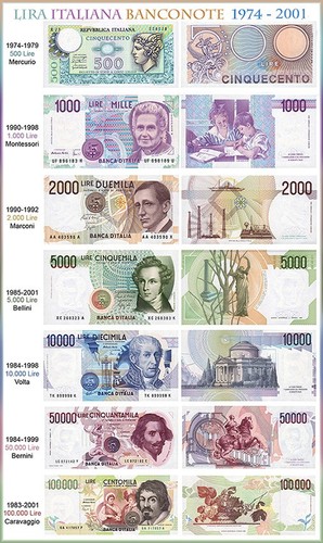 Poster cartamoneta lira - poster, cartamoneta-