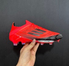 Adidas F50+ élite scarpe da calcio rosse e nere taglia 44 nuove mai usate