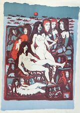 Tono Zancanaro SIRENETTE SELINUNTEE 70x50 litografia picasso lodola dorazio baj