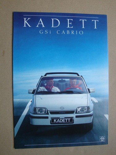 Brochure opel kadett gsi - brochure,