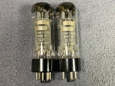 Coppia di 2 tubi di potenza Svetlana EL34 amplificatore per chitarra abbinati