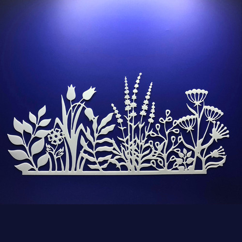 Stencil giardino fiorito - da,