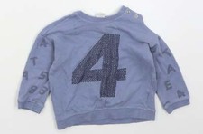 Felpa H&M ragazzo blu misto