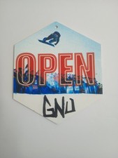 Insegna negozio bifacciale Gnu